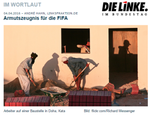 Armutszeugnis für die FIFA