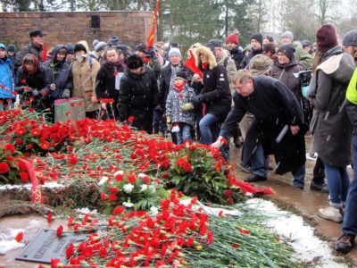 Ehrung von Rosa Luxemburg und Karl Liebknecht