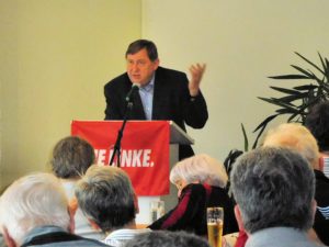 André Hahn auf der Gesamtmitgliederversammlung der LINKEN Pirna und Heidenau