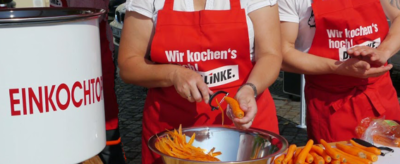 LINKE-Direktkandidat geht auf Wahlkampftour mit Kochtopf