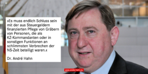 Schluss mit der öffentlich finanzierten Grabpflege für KZ-Kommandanten und andere NS-Verbrecher!