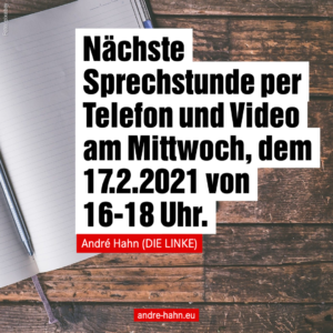 Telefon- und Videosprechstunde