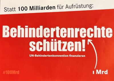 UN-Behindertenrechtskonvention muss Chefinnensache werden!